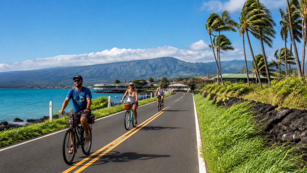 coastal relaxed family friendly bike ride
