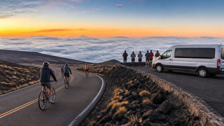 haleakala downhill bike vs van