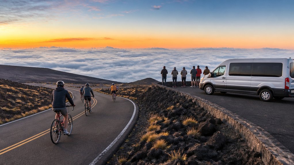 haleakala downhill bike vs van