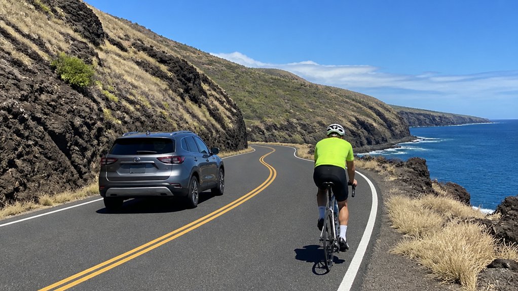 narrow unreliable roadside shoulders