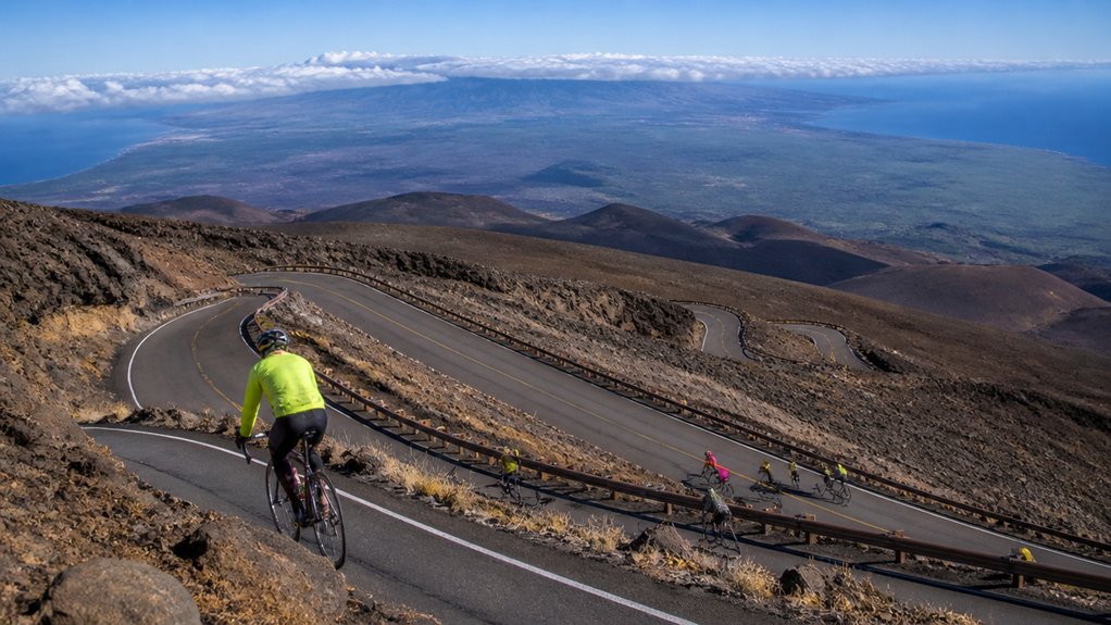 steep descent through haleakala
