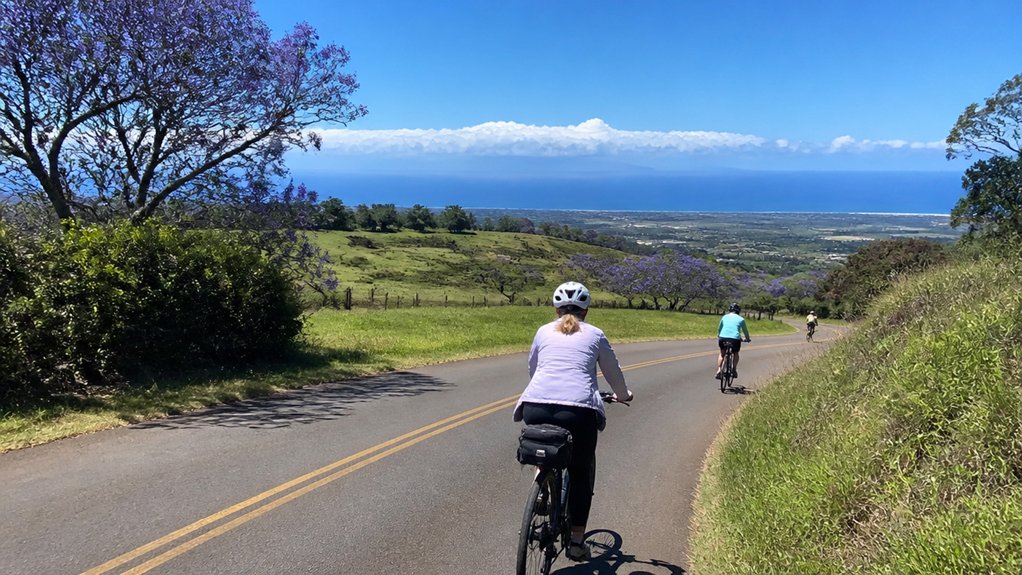 upcountry maui cycling route options